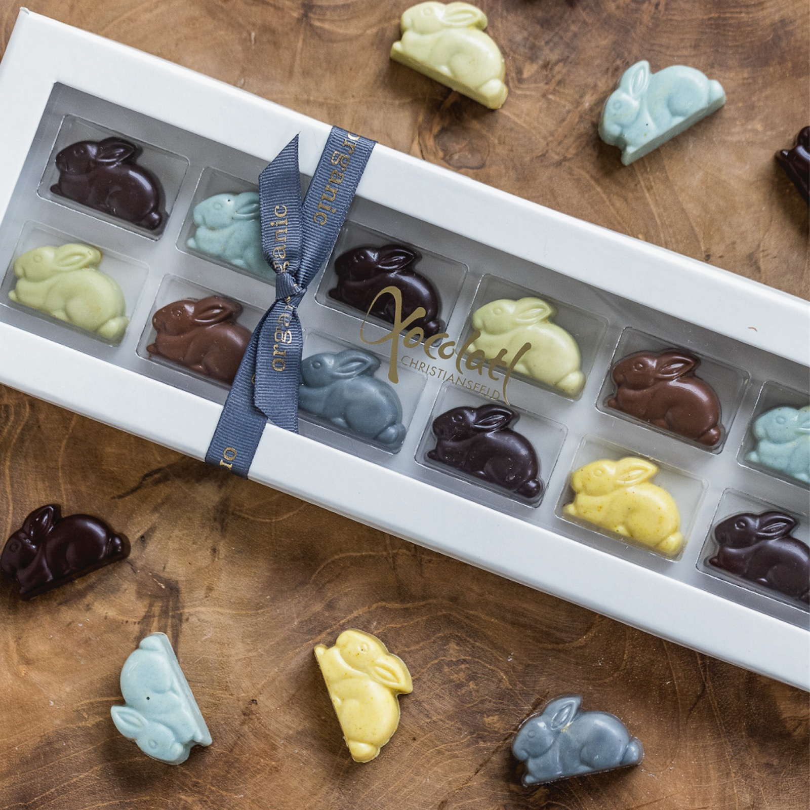 Iepurași ciocolată organică 110G